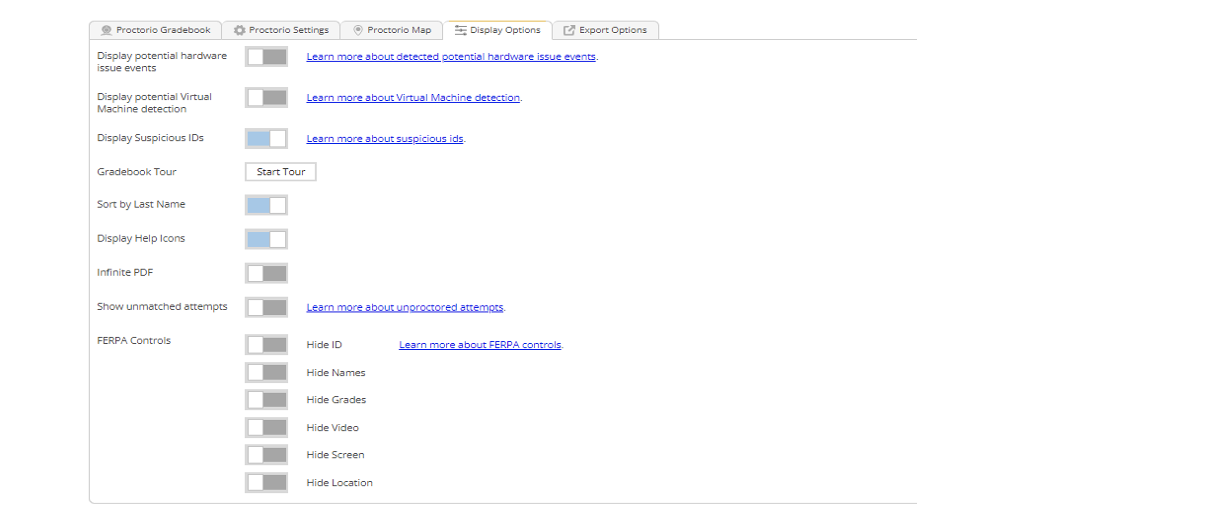 How can I view Proctorio results?