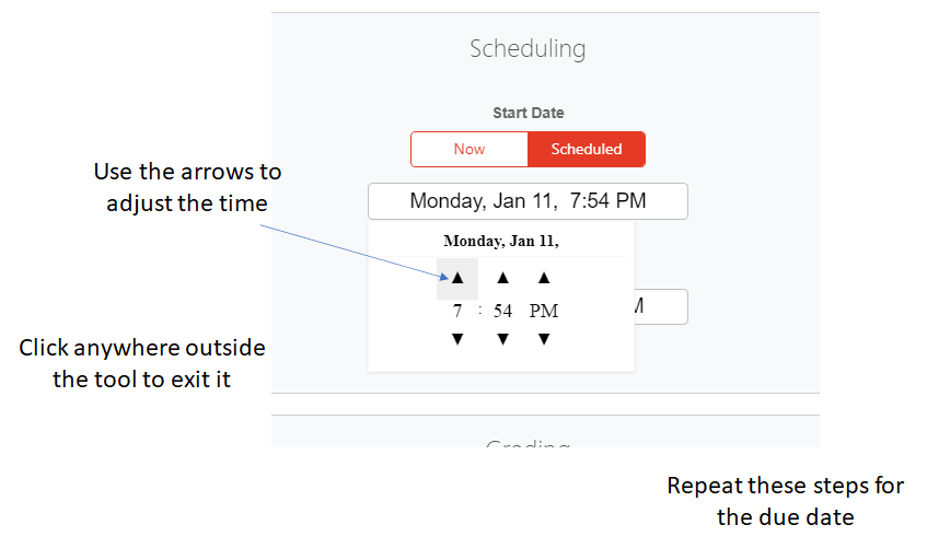 Scheduling an Assignment