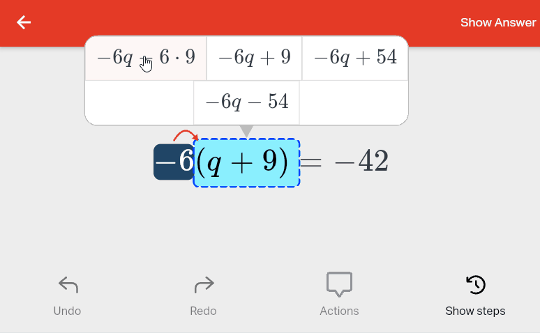 Math question styles: What is Scaffolded mode?