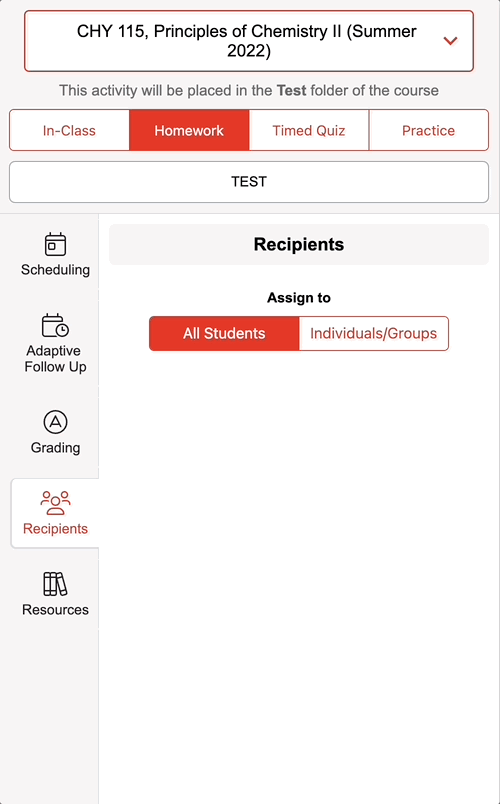 Create Your First Homework Assignment