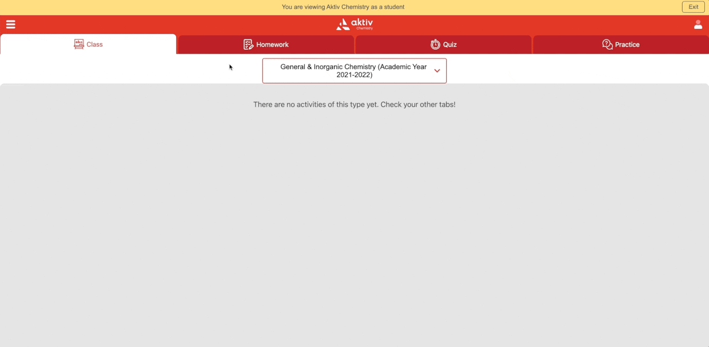 View Your Course as a Student