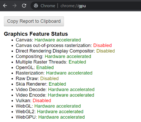 How to enable WebGL and fix the GL Context error?